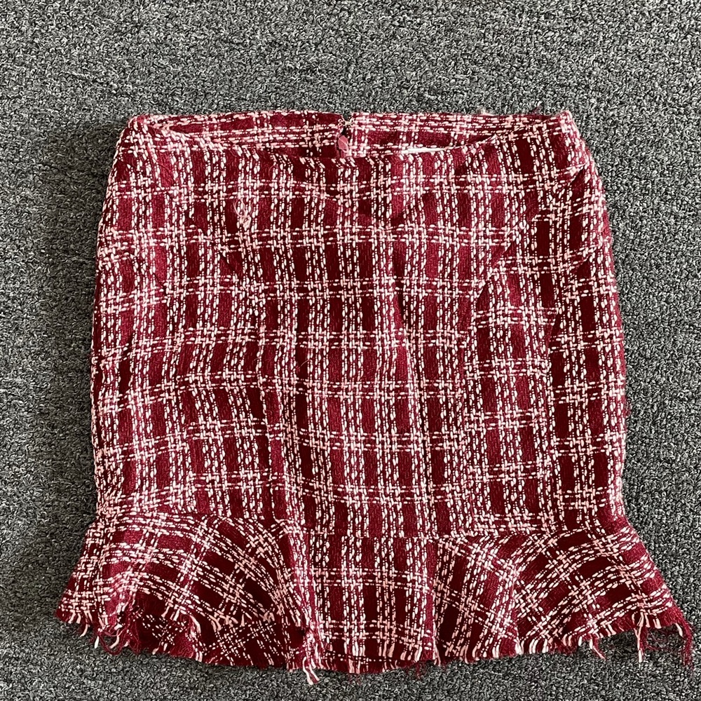 Red plum skirt